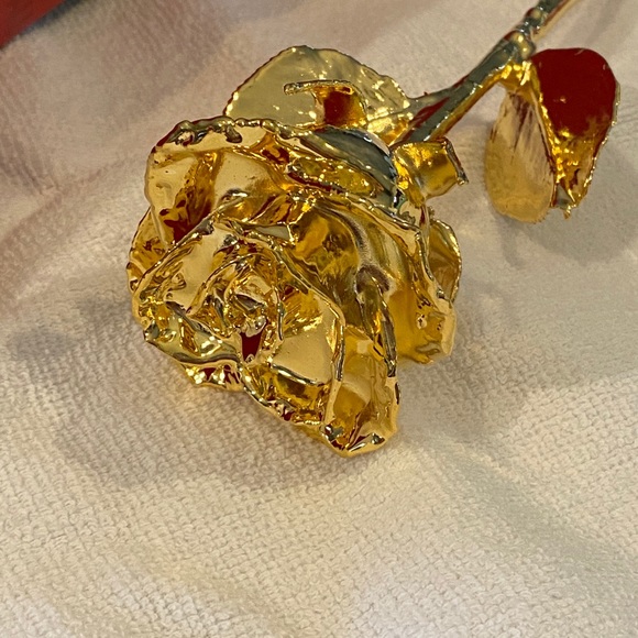COPY - Real Rose dipped in 24 kt Gold - Picture 1 of 2